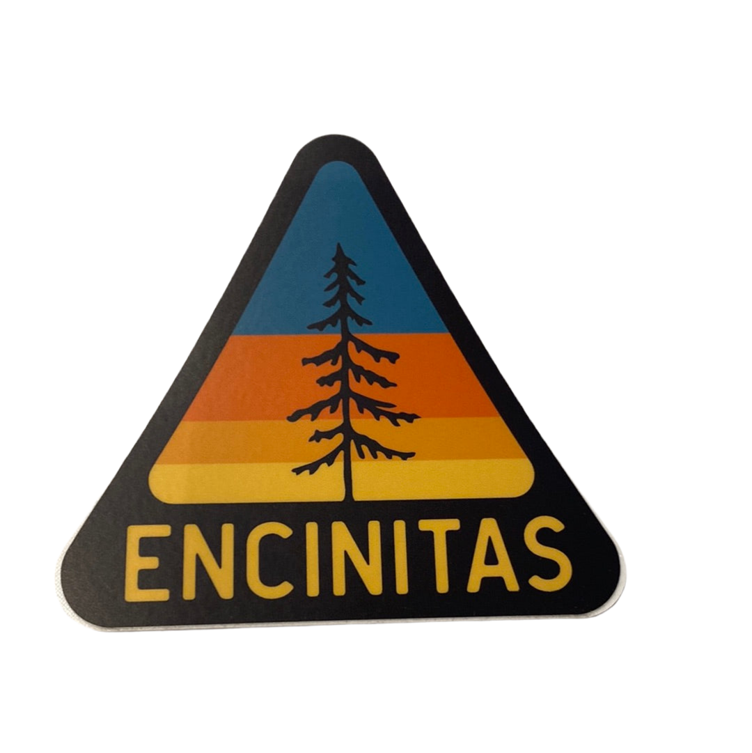 Encinitas Triangle Tree Patch - Vinyl Sticker
