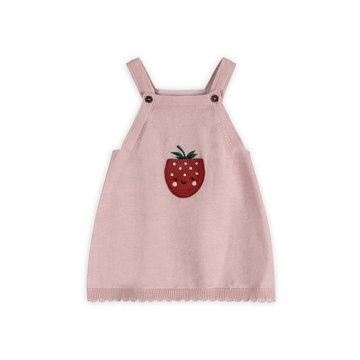 Strawberry Pocket Knit Dress Set