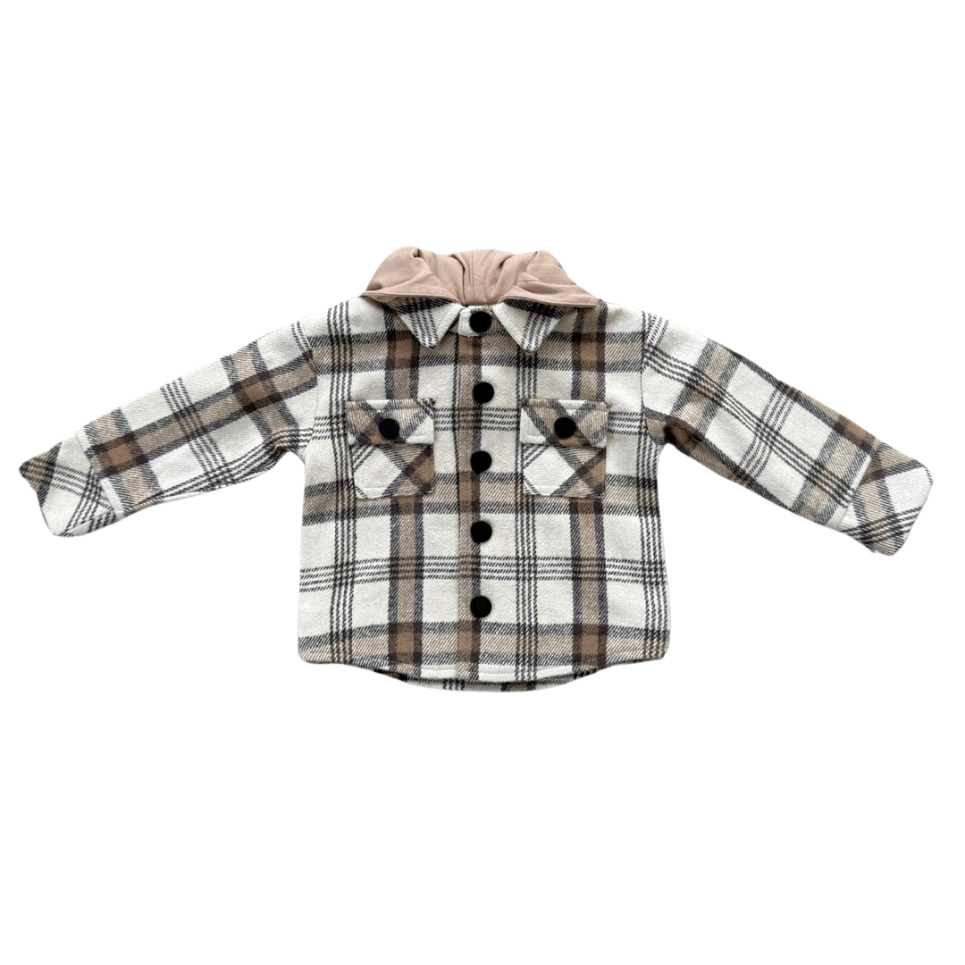 Plaid Hooded Shacket
