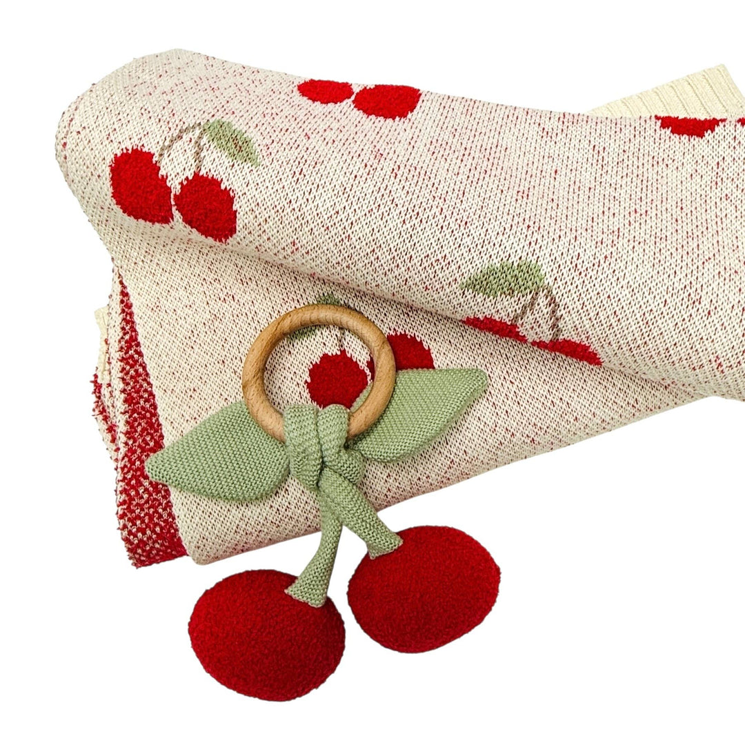 Cherry Blanket + Ring Gift Set