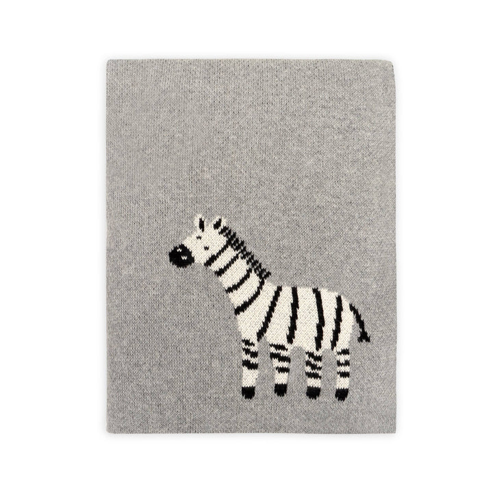 Organic Knit Baby Blanket - Zebra