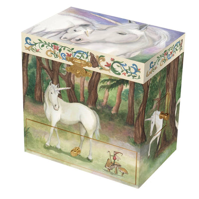 Unicorn Musical Jewelry Box with Drawers