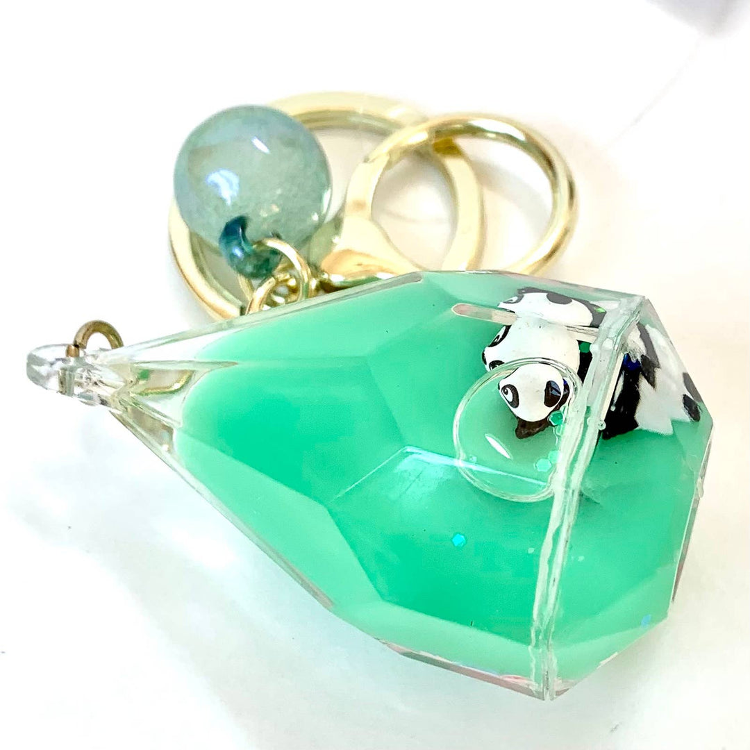 Panda Tear Drop Key Charm