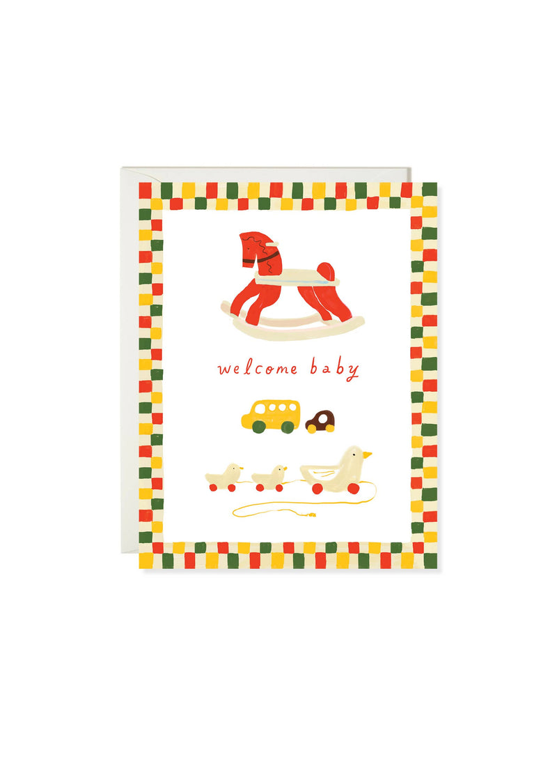 Wooden Toys Baby Card