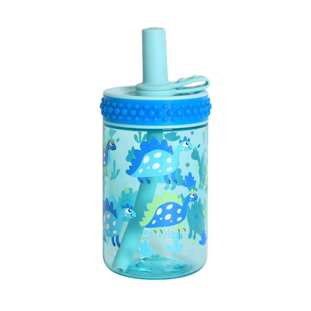 Totsy Bubble Cup 12oz - Dino Blues