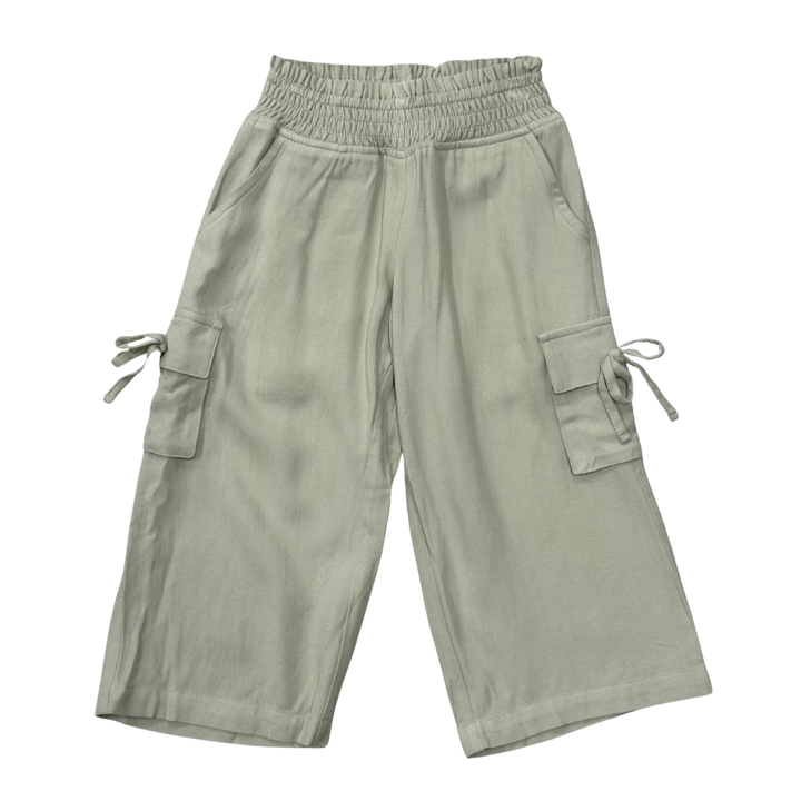 Wide Leg Cargo Pant - Sage