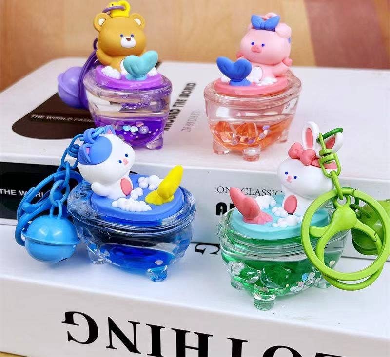 Mermaid Animal Floaty Key Charm