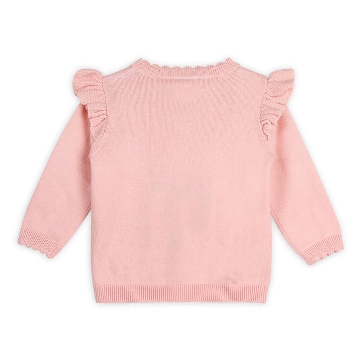 Floral Embroidered Pointelle Cardigan