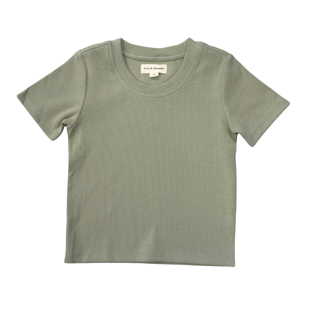 Ribbed Short Sleeve Tee