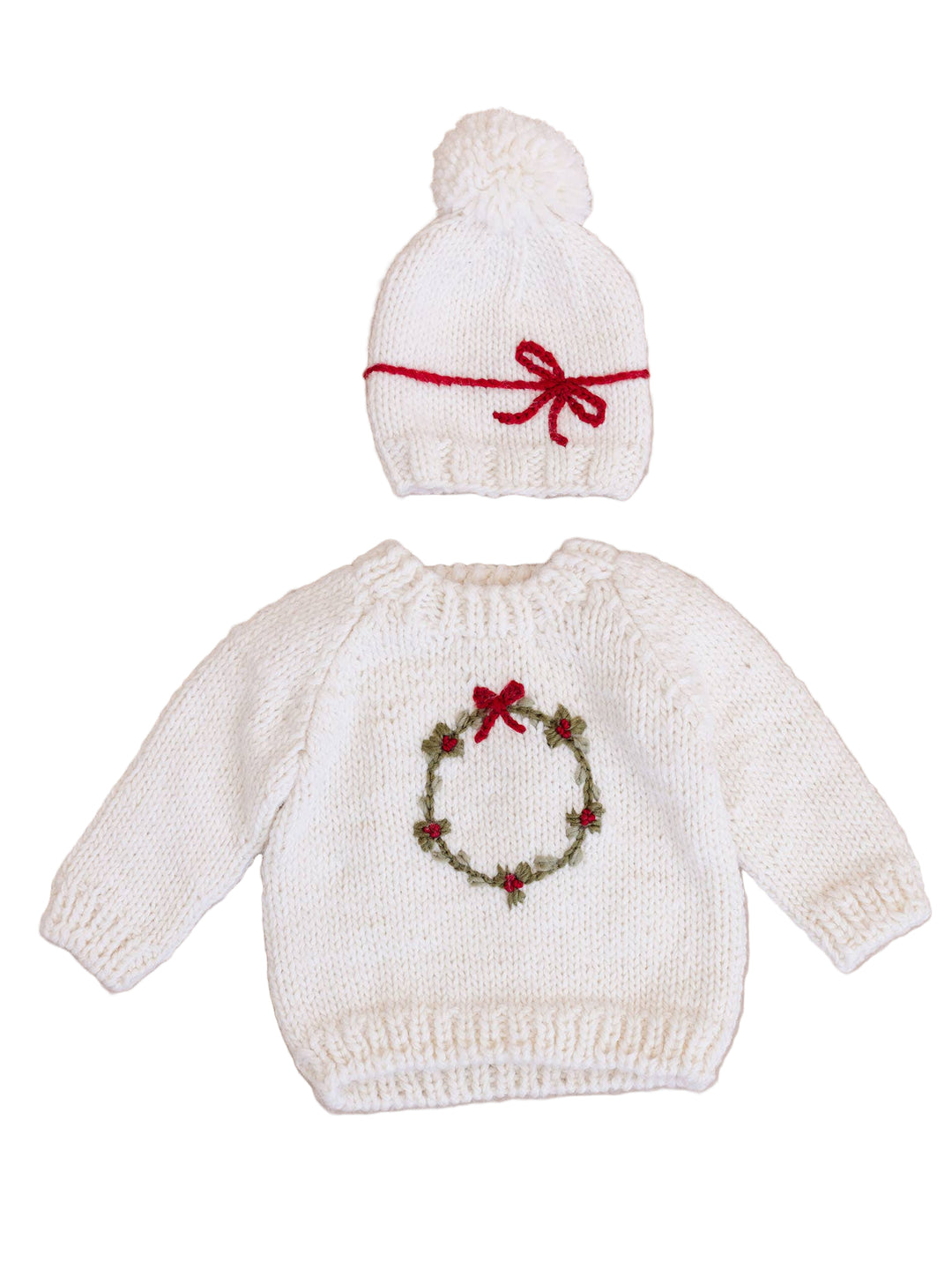 Wreath Sweater - Cream