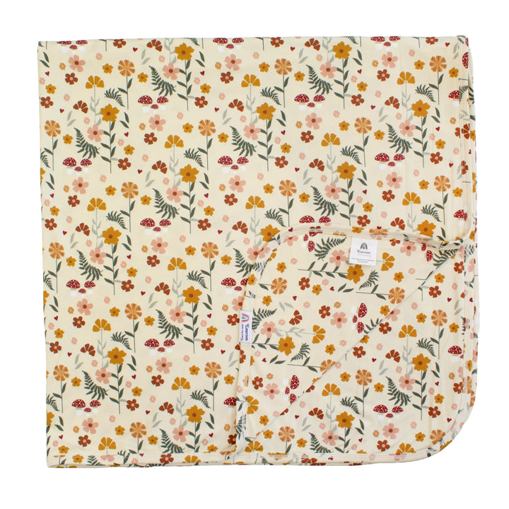 Toadstool Garden Luxury Bamboo Blanket