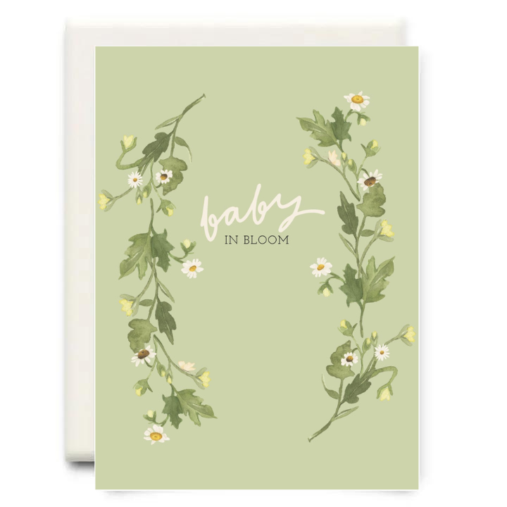 Baby in Bloom | Baby Greeting Card