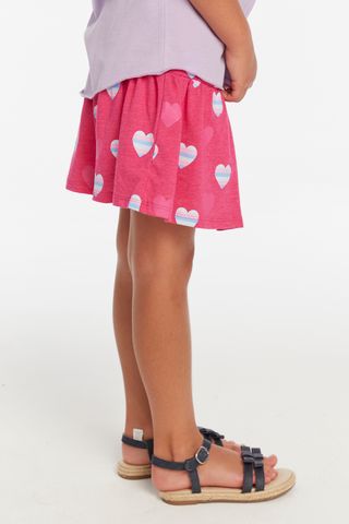 Pink Stripe Heart Skirt
