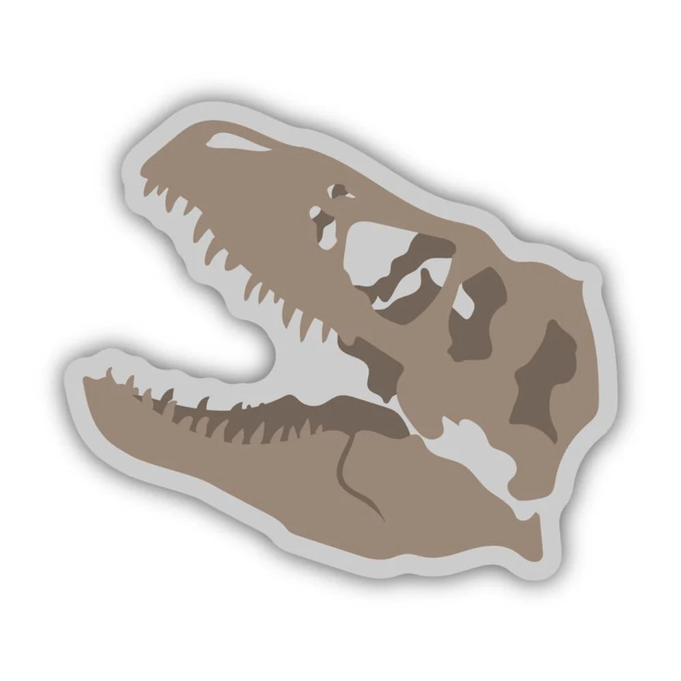 T-Rex Skull - Vinyl Sticker