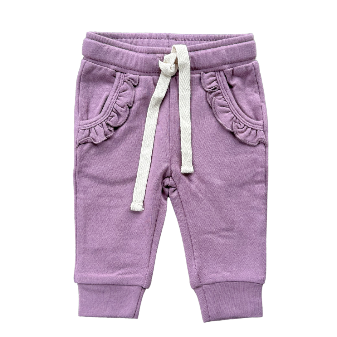 Ruffle Pocket Sweatpants - Orchid