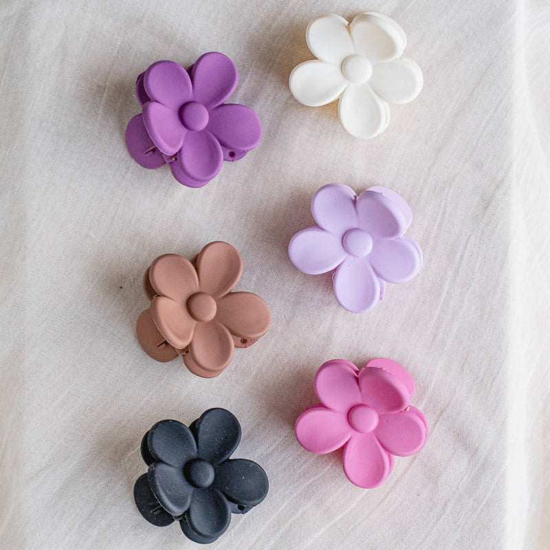 Fleur Mini | Matte Flower Claw Clip