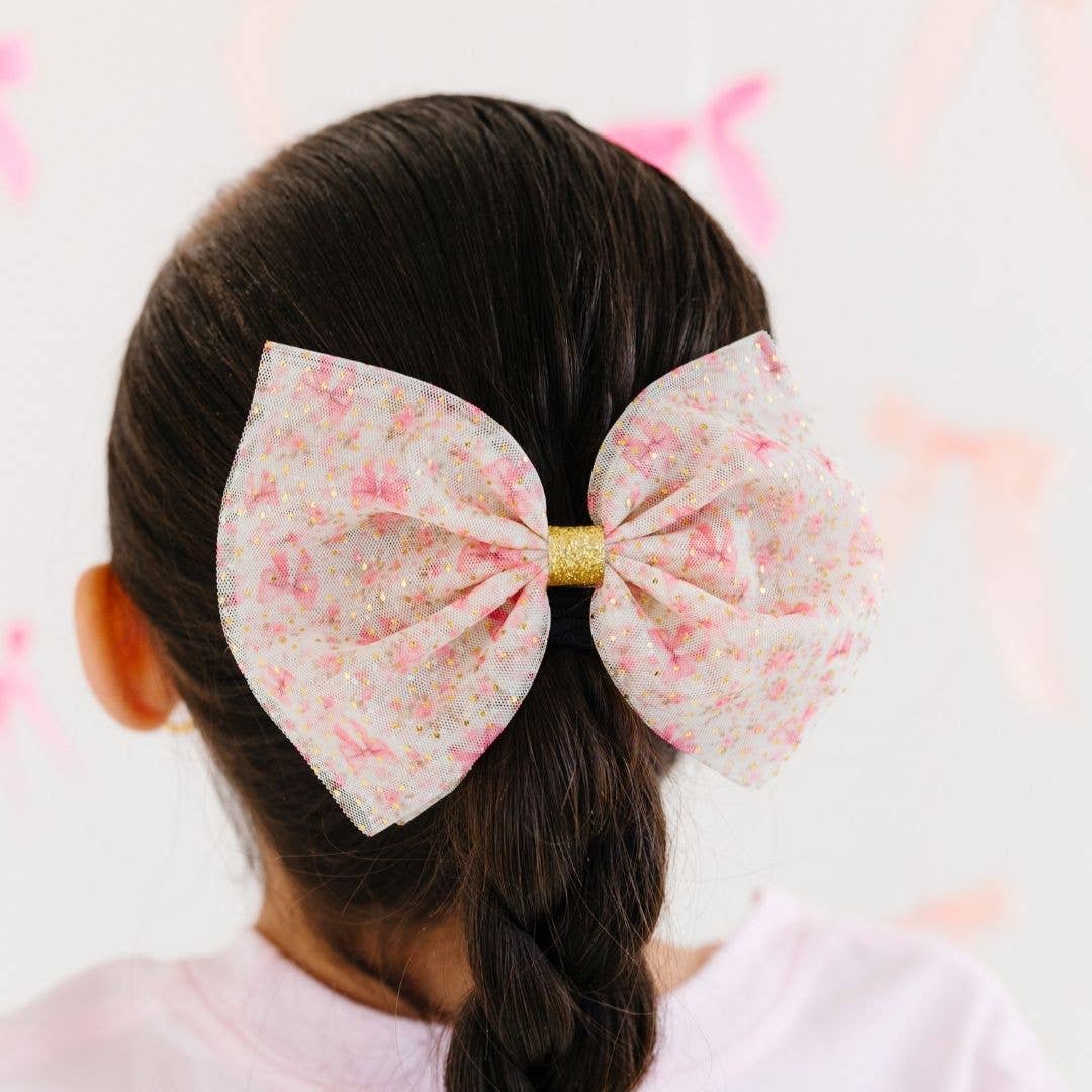 Ditsy Floral Bow Clip