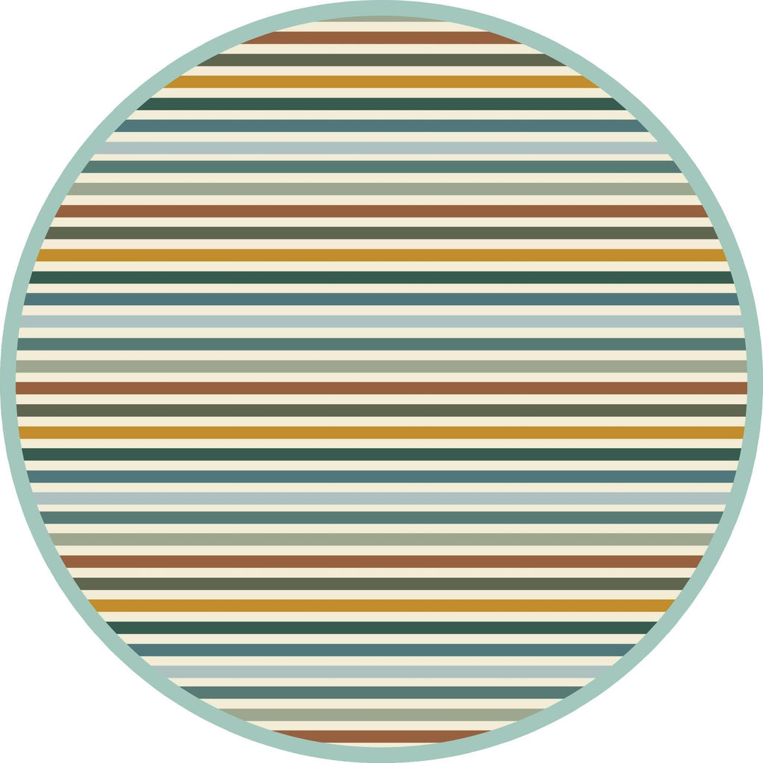Autumn Stripes Bamboo Footie