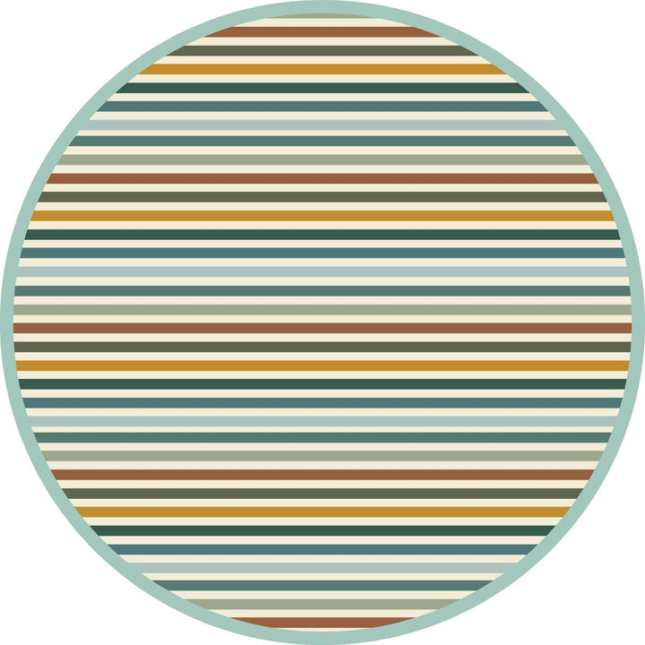 Autumn Stripes Bamboo Footie
