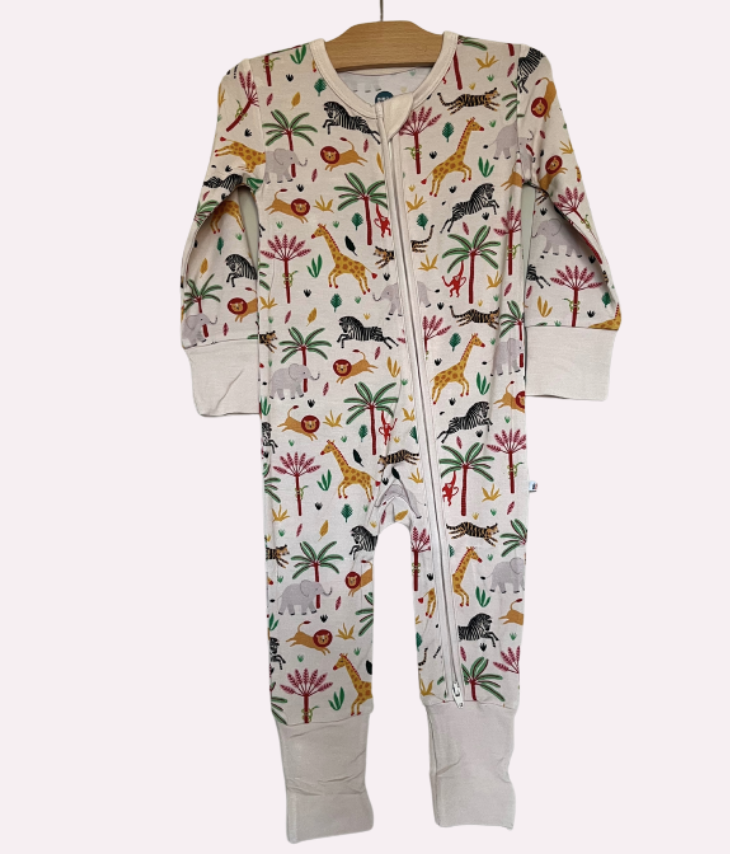 Baby Bamboo Pajamas - Safari