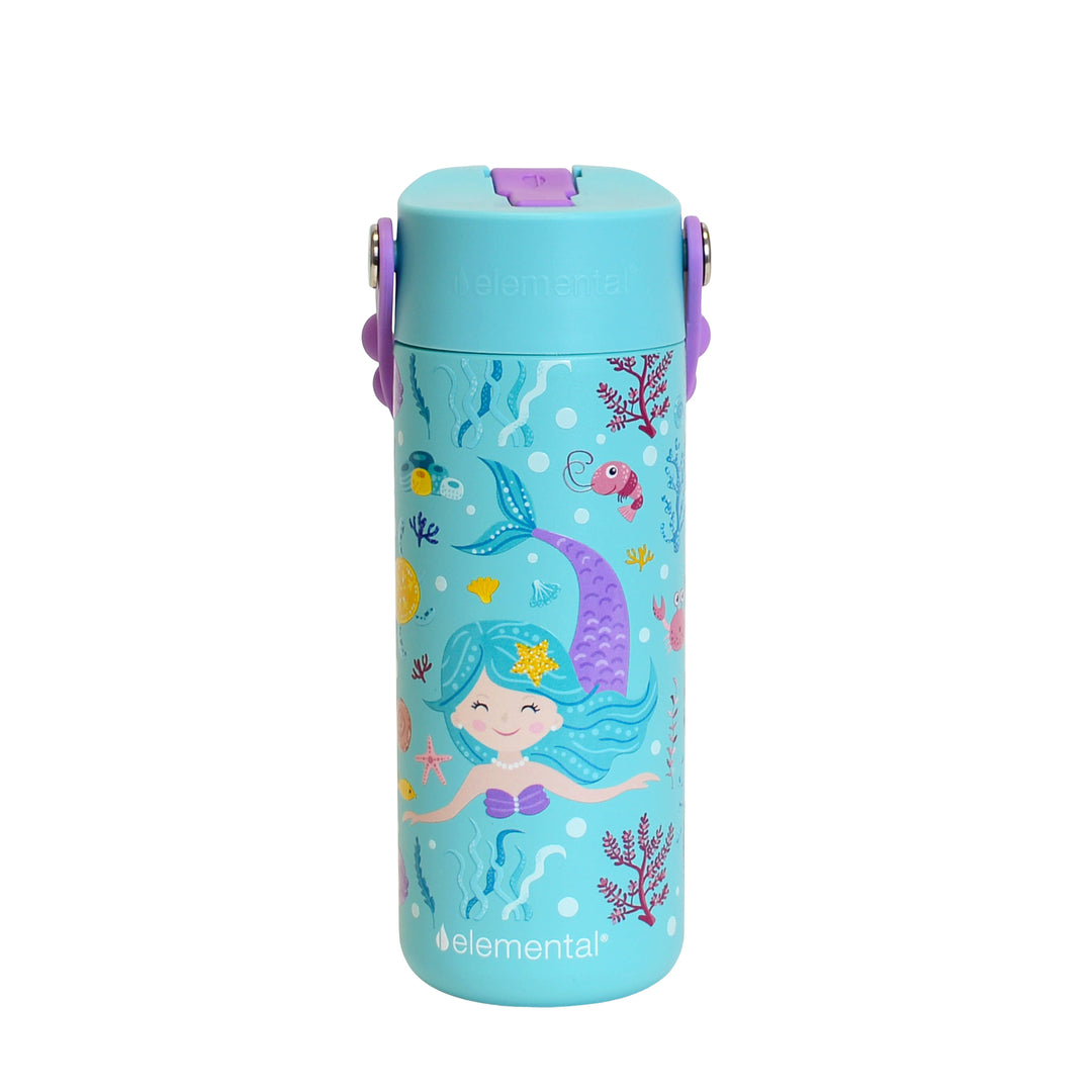 Fidget Handle Bottle 18oz - Mermaid