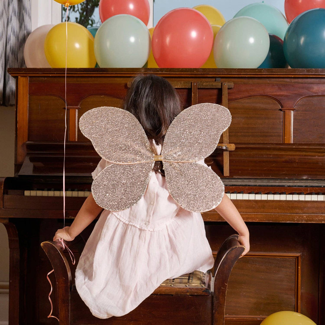 Magical Sequin Gold Fairy Wings