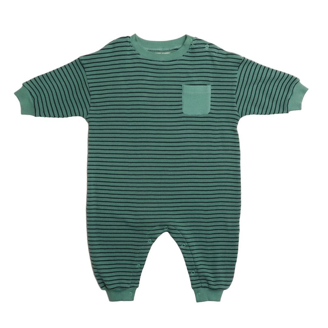 Sammy Romper - Green Stripe