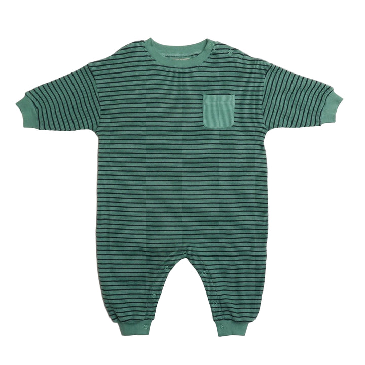 Sammy Romper - Green Stripe