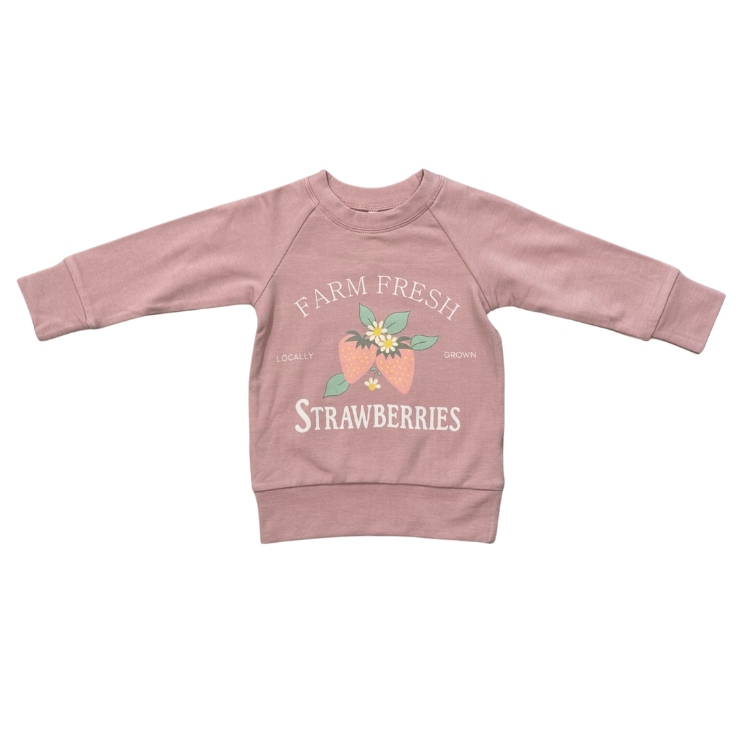 Raglan Sweatshirt - Farm Fresh Strawberries