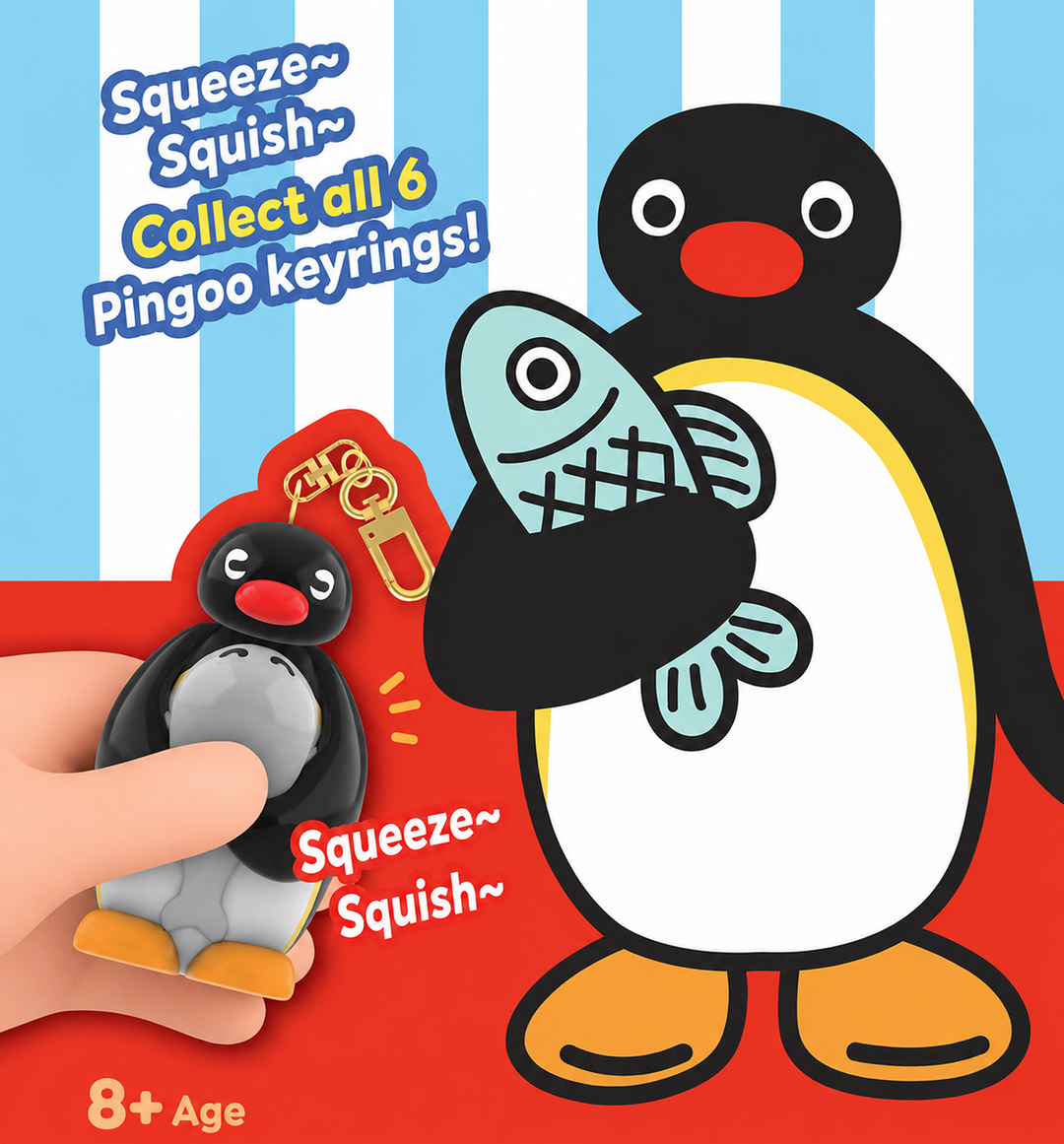 Pingu Squishy Keyring Blind Box