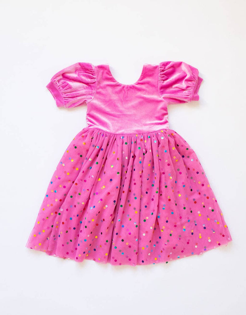 Diana Dress - Bubblegum Confetti