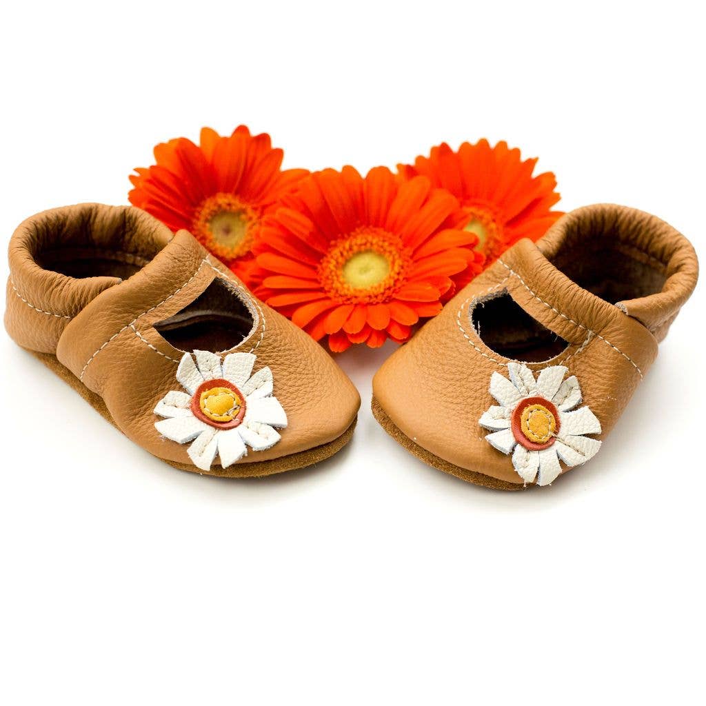 Mary Janes Leather Moccs - Daisy