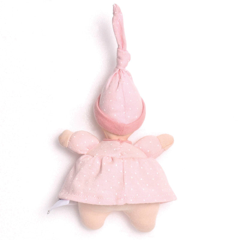 Pink Polkadot Doll with Rubber Head