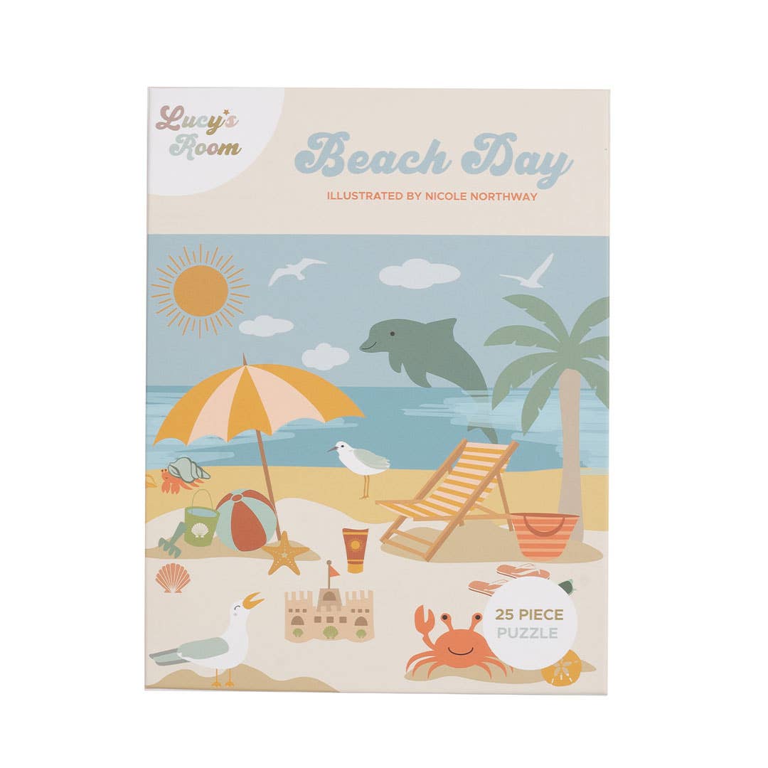 Beach Day 25 Piece Floor Puzzle