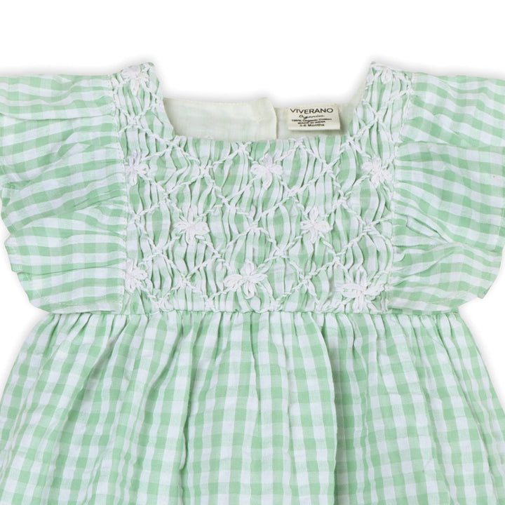 Forest Gingham Dress + Bloomer