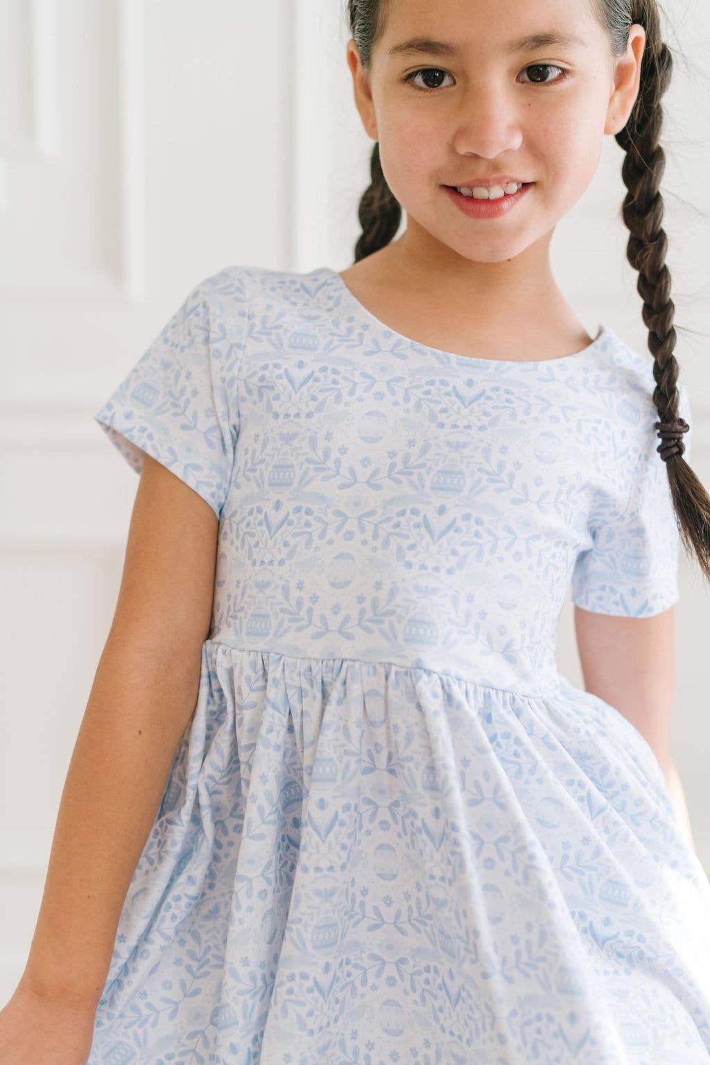 Classic Twirl Dress - Blue Bunnies