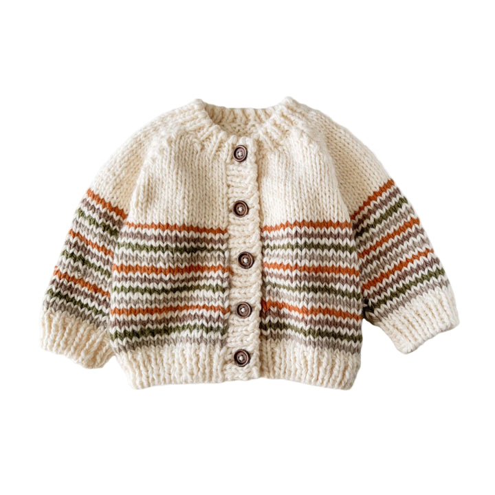 Stripe Cardigan - Woodland