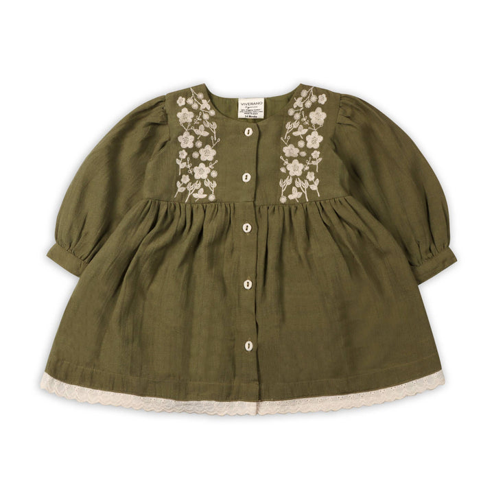 Hazel Embroidered Dress & Bloomer Set