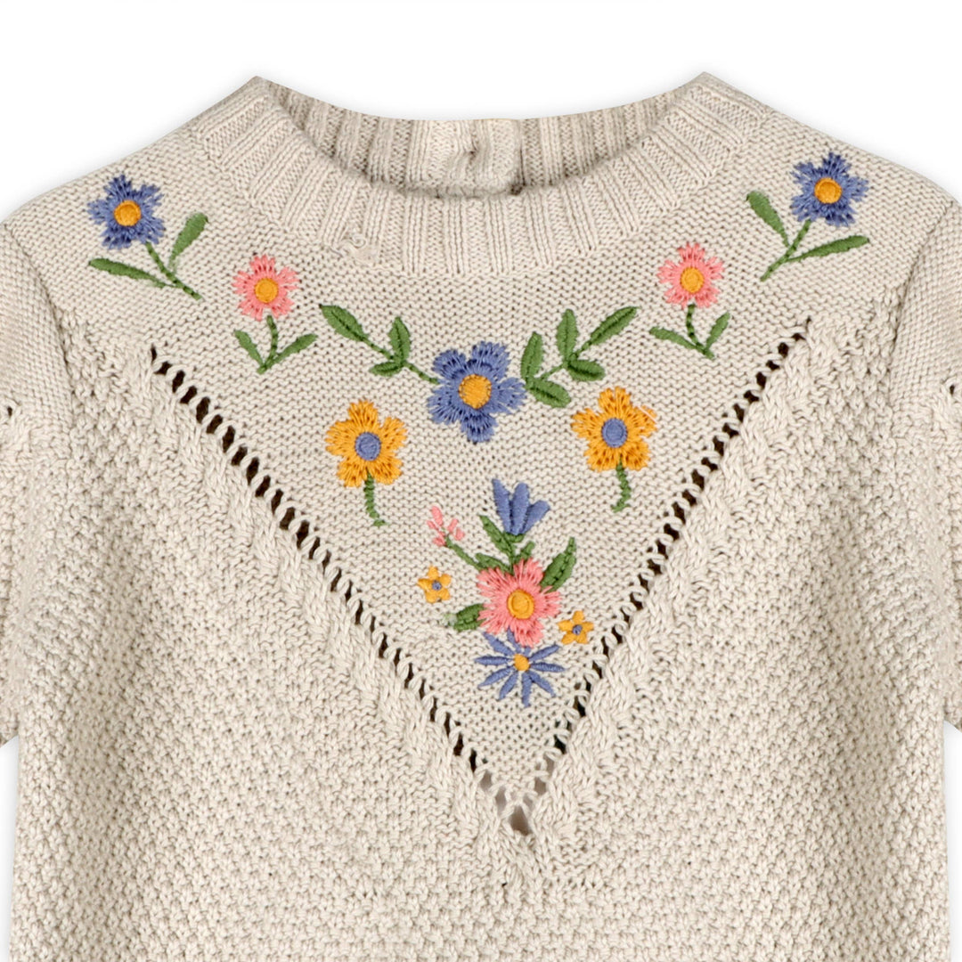 Ivy Floral Baby Pullover