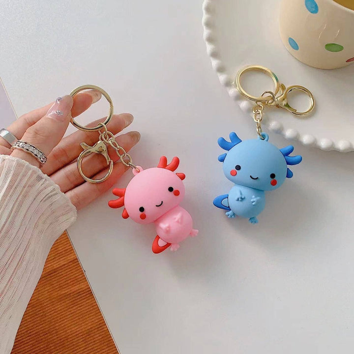 Axolotl Figurine Key Charm