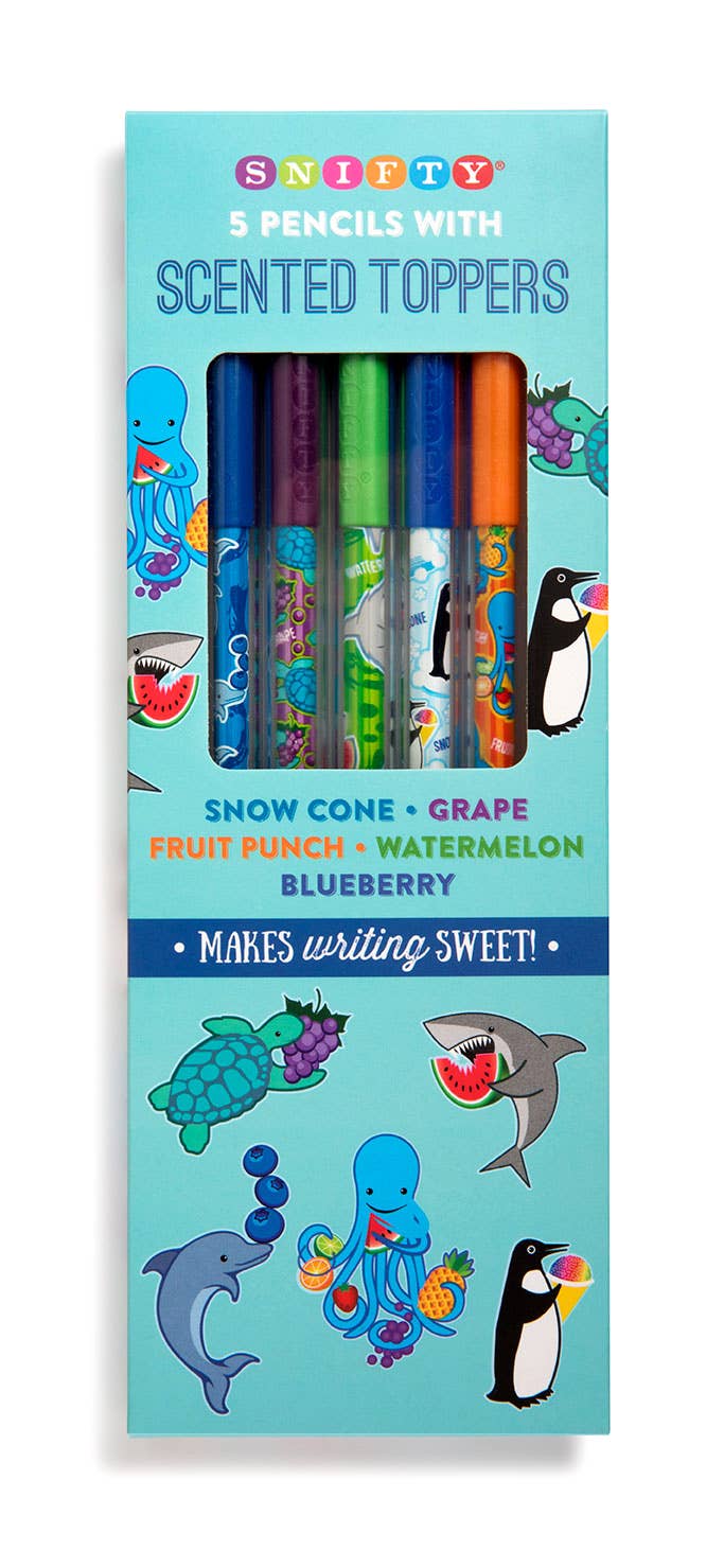 So Silly Sea Life Scented Pencil Toppers Pack