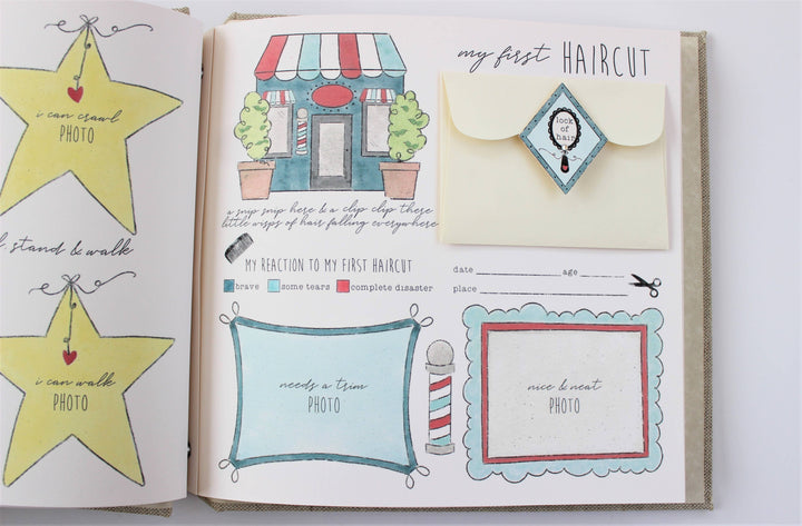 Mountains Girl Baby Memory Book