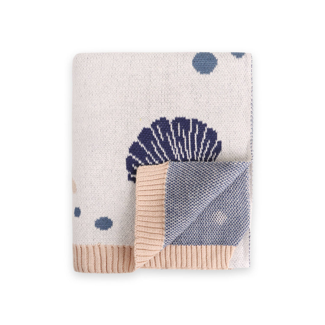 Octopus & Whale Organic Knit Baby Blanket