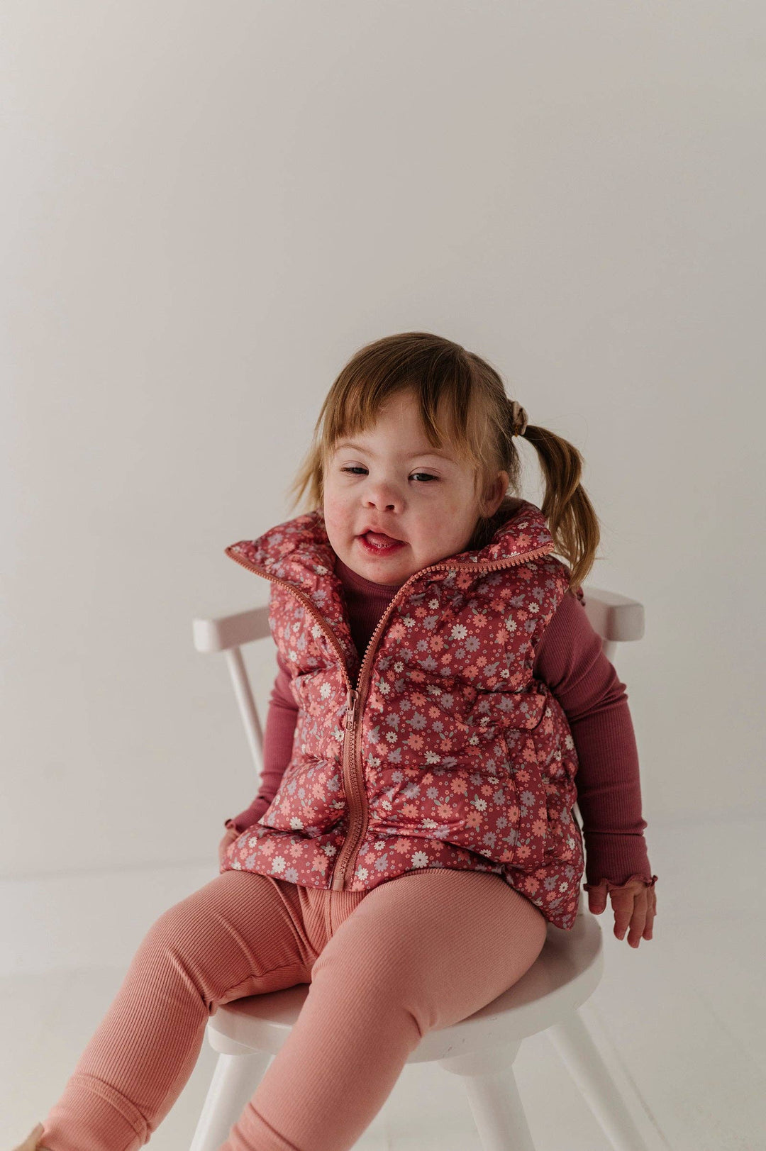 Puffer Vest - Tiny Petals
