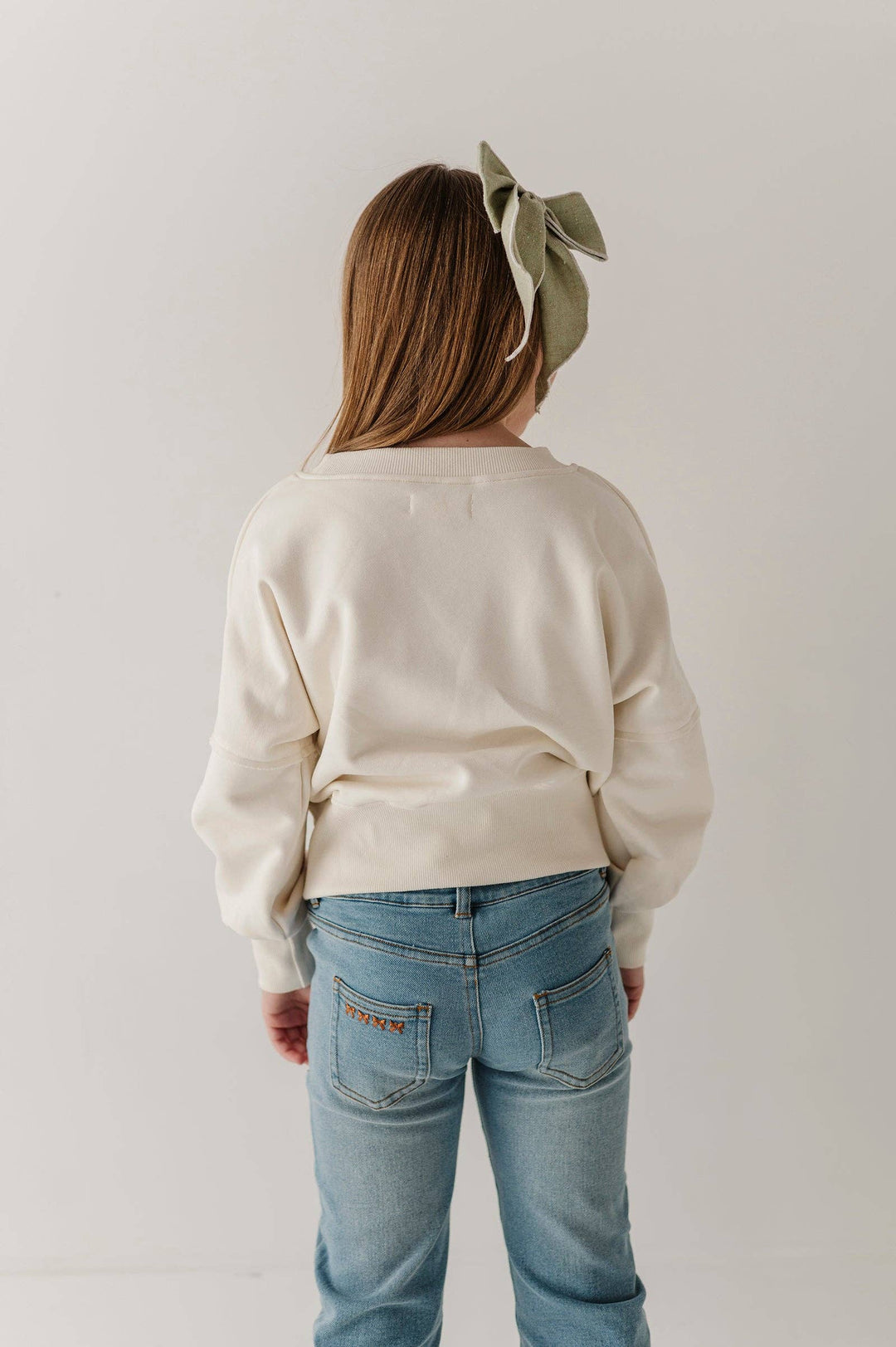 Drop Shoulder Blouson Sweatshirt - Floral Garden
