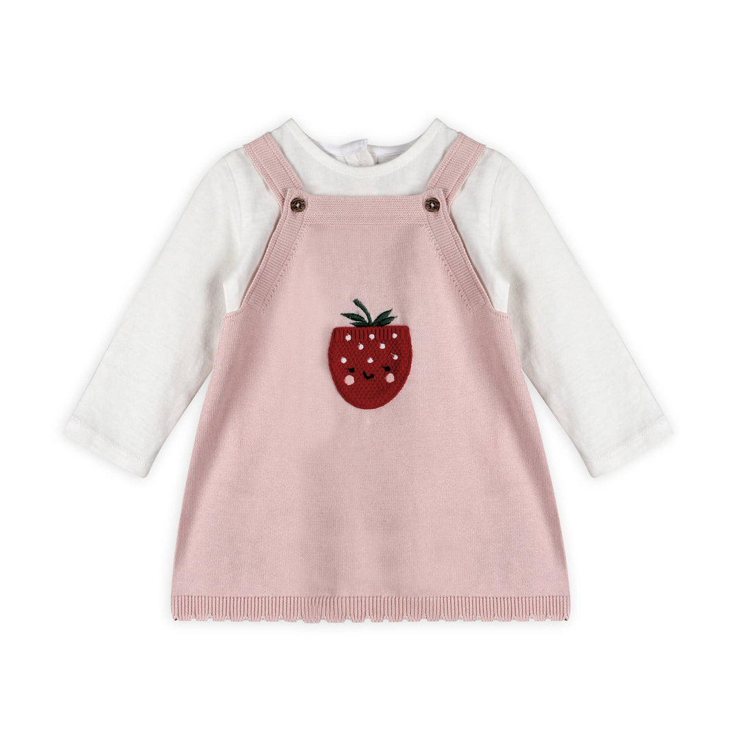 Strawberry Pocket Knit Dress Set
