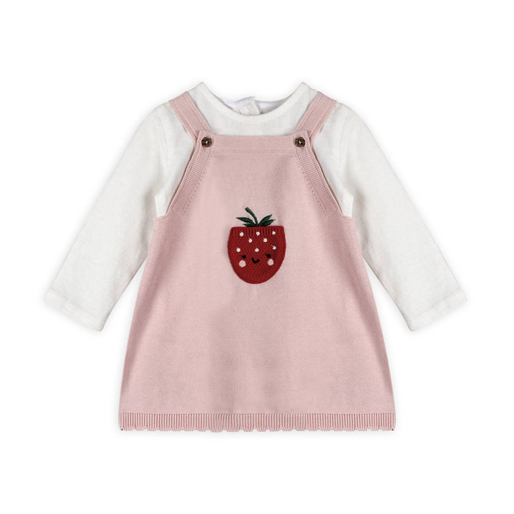 Strawberry Pocket Knit Dress Set