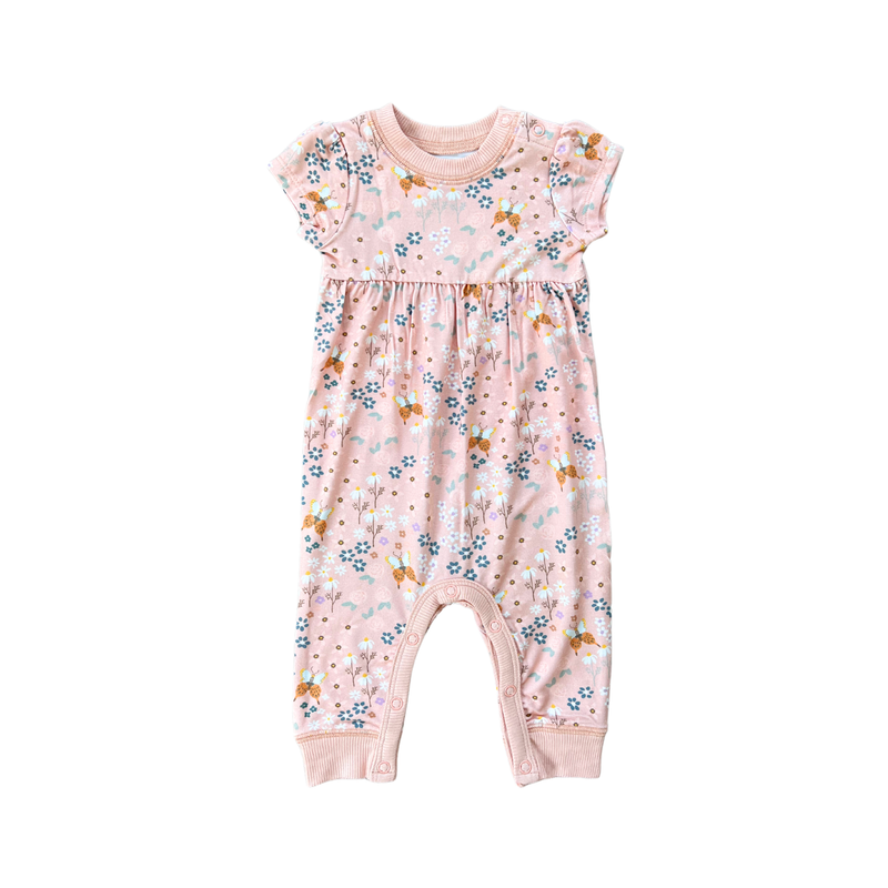 S/S Romper - Butterfly Garden