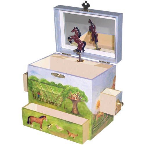 Horse Musical Jewelry Box