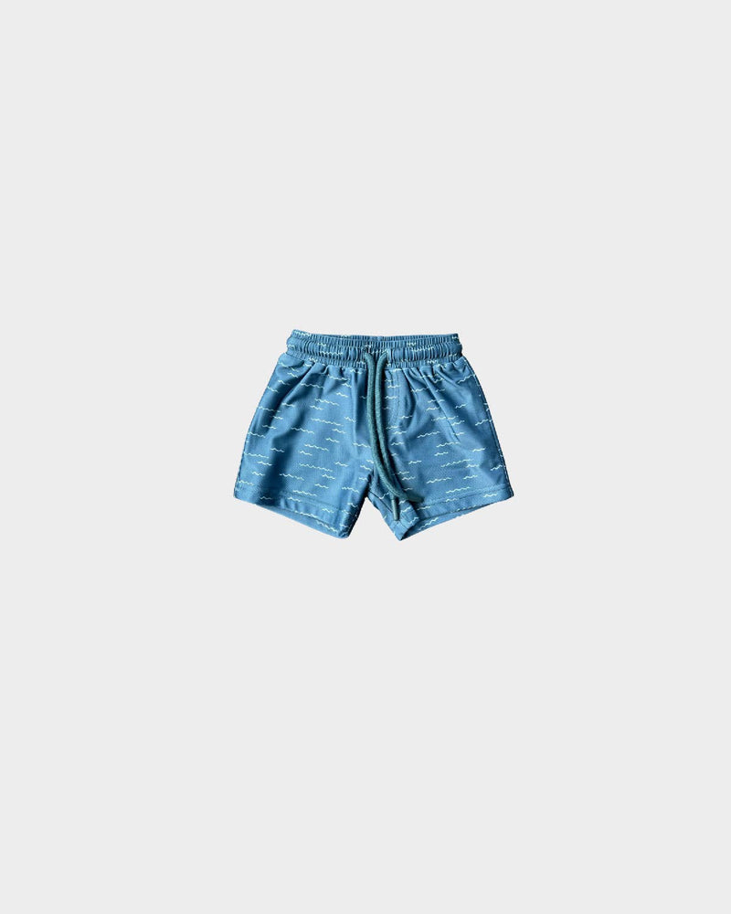 Blue Waves Swim Shorts
